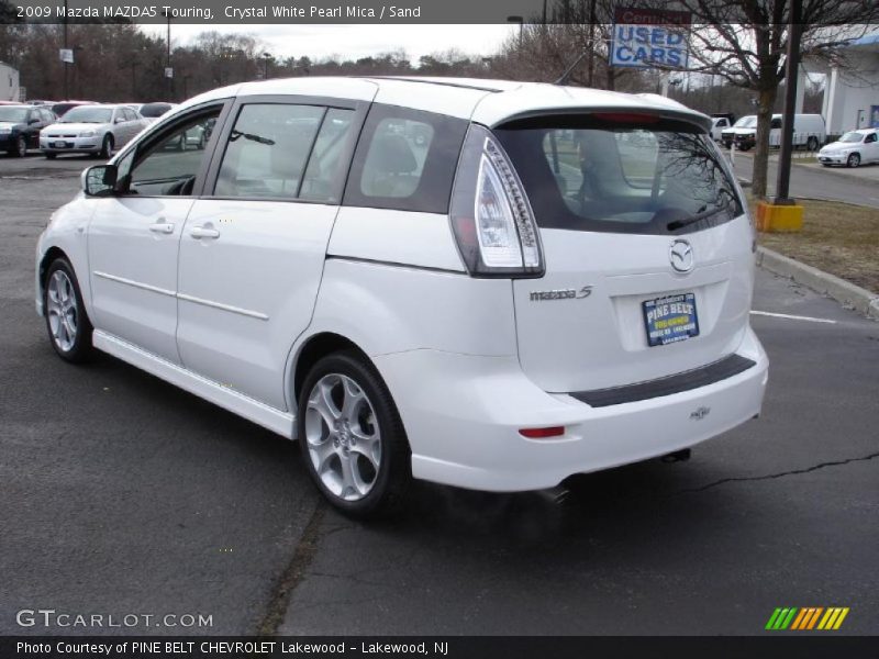 Crystal White Pearl Mica / Sand 2009 Mazda MAZDA5 Touring