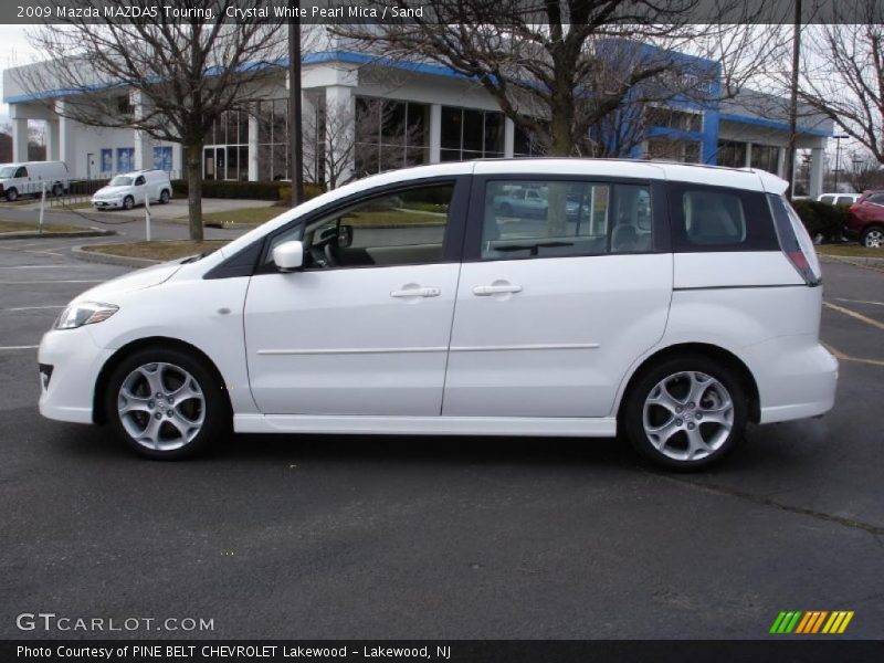 Crystal White Pearl Mica / Sand 2009 Mazda MAZDA5 Touring