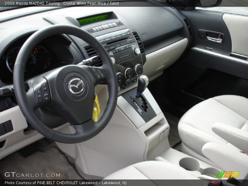 Crystal White Pearl Mica / Sand 2009 Mazda MAZDA5 Touring