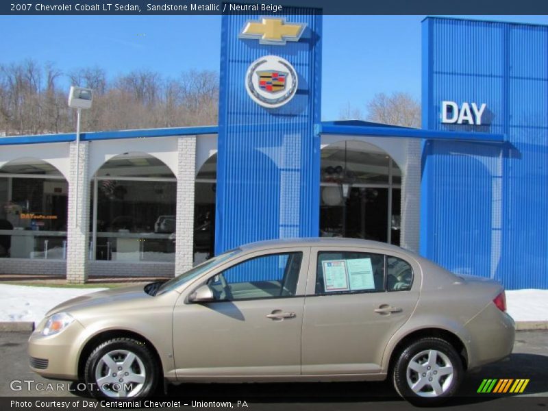 Sandstone Metallic / Neutral Beige 2007 Chevrolet Cobalt LT Sedan