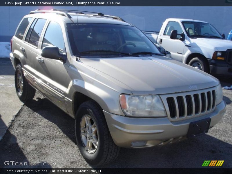 Champagne Pearl / Taupe 1999 Jeep Grand Cherokee Limited 4x4