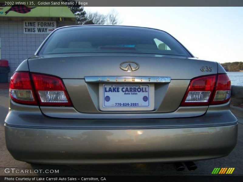 Golden Sand Metallic / Beige 2002 Infiniti I 35