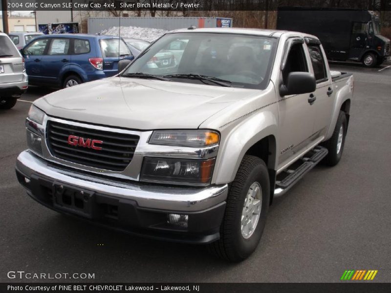 Silver Birch Metallic / Pewter 2004 GMC Canyon SLE Crew Cab 4x4