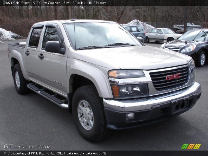 Silver Birch Metallic / Pewter 2004 GMC Canyon SLE Crew Cab 4x4