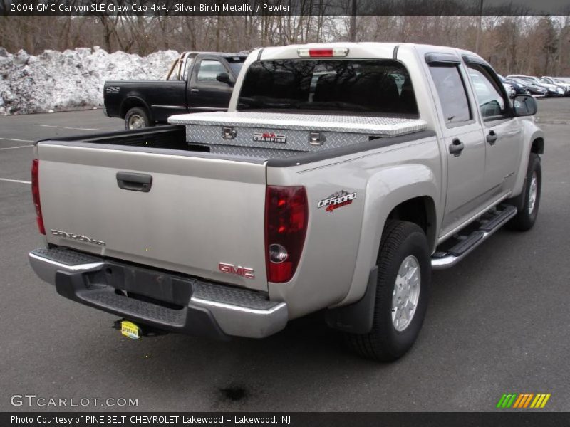Silver Birch Metallic / Pewter 2004 GMC Canyon SLE Crew Cab 4x4