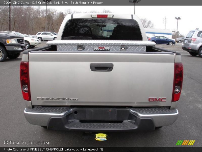 Silver Birch Metallic / Pewter 2004 GMC Canyon SLE Crew Cab 4x4