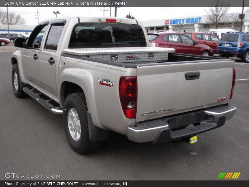 Silver Birch Metallic / Pewter 2004 GMC Canyon SLE Crew Cab 4x4