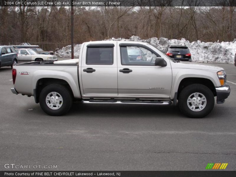 Silver Birch Metallic / Pewter 2004 GMC Canyon SLE Crew Cab 4x4