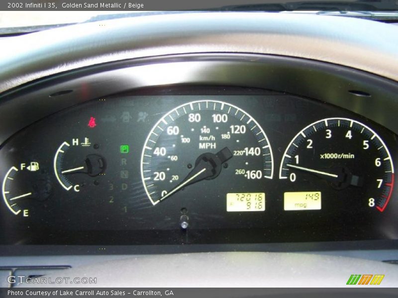 Golden Sand Metallic / Beige 2002 Infiniti I 35