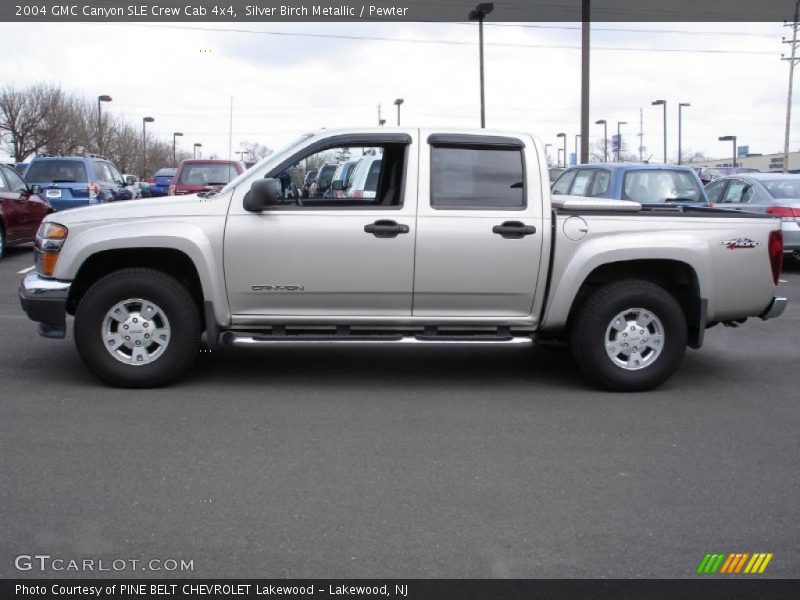Silver Birch Metallic / Pewter 2004 GMC Canyon SLE Crew Cab 4x4