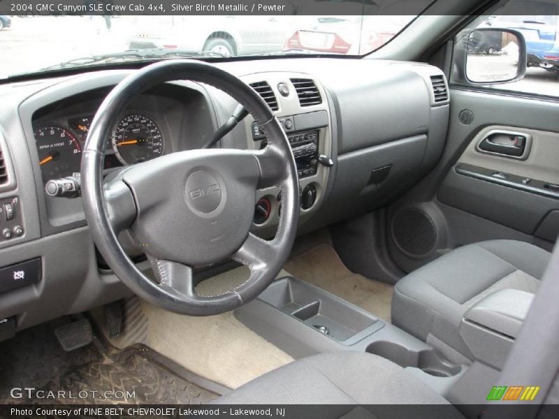 Silver Birch Metallic / Pewter 2004 GMC Canyon SLE Crew Cab 4x4