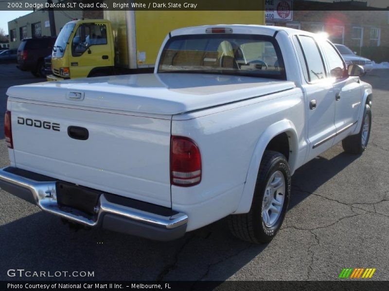 Bright White / Dark Slate Gray 2002 Dodge Dakota SLT Quad Cab