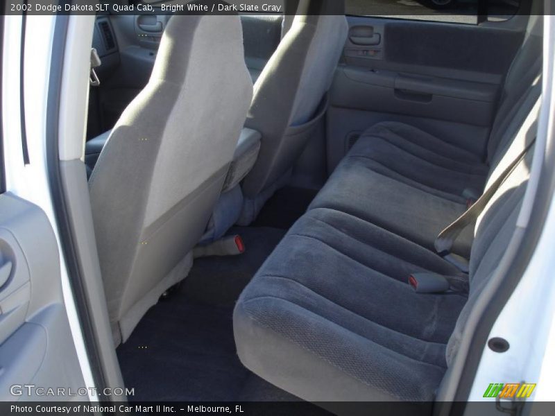 Bright White / Dark Slate Gray 2002 Dodge Dakota SLT Quad Cab