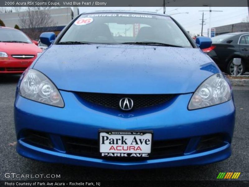 Vivid Blue Pearl / Ebony 2006 Acura RSX Sports Coupe