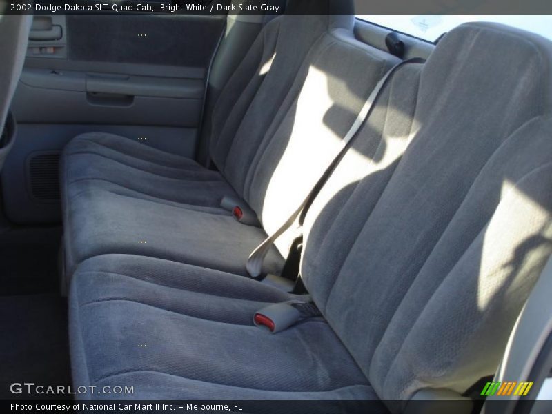 Bright White / Dark Slate Gray 2002 Dodge Dakota SLT Quad Cab