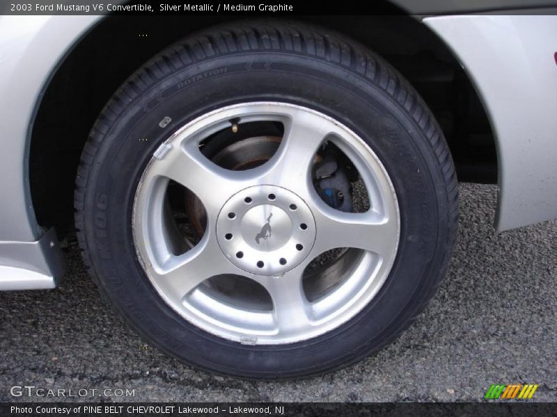 Silver Metallic / Medium Graphite 2003 Ford Mustang V6 Convertible