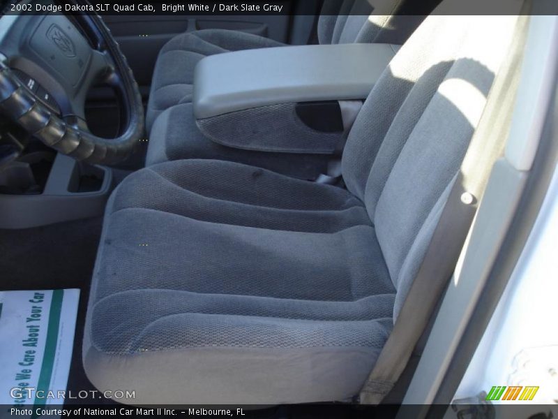 Bright White / Dark Slate Gray 2002 Dodge Dakota SLT Quad Cab
