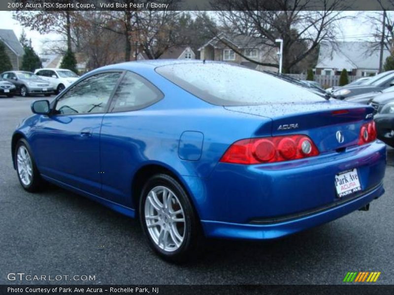 Vivid Blue Pearl / Ebony 2006 Acura RSX Sports Coupe