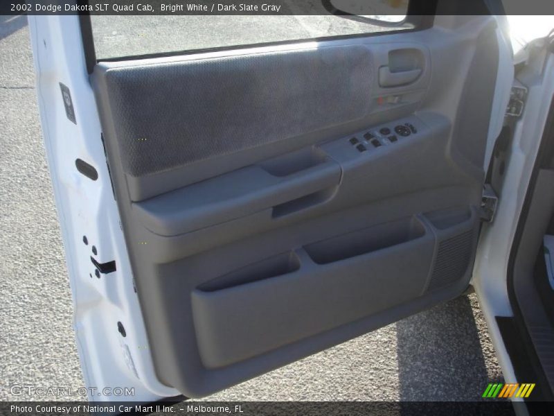 Bright White / Dark Slate Gray 2002 Dodge Dakota SLT Quad Cab