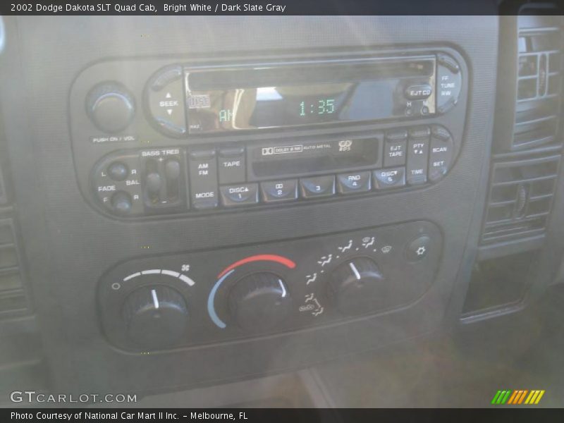 Bright White / Dark Slate Gray 2002 Dodge Dakota SLT Quad Cab