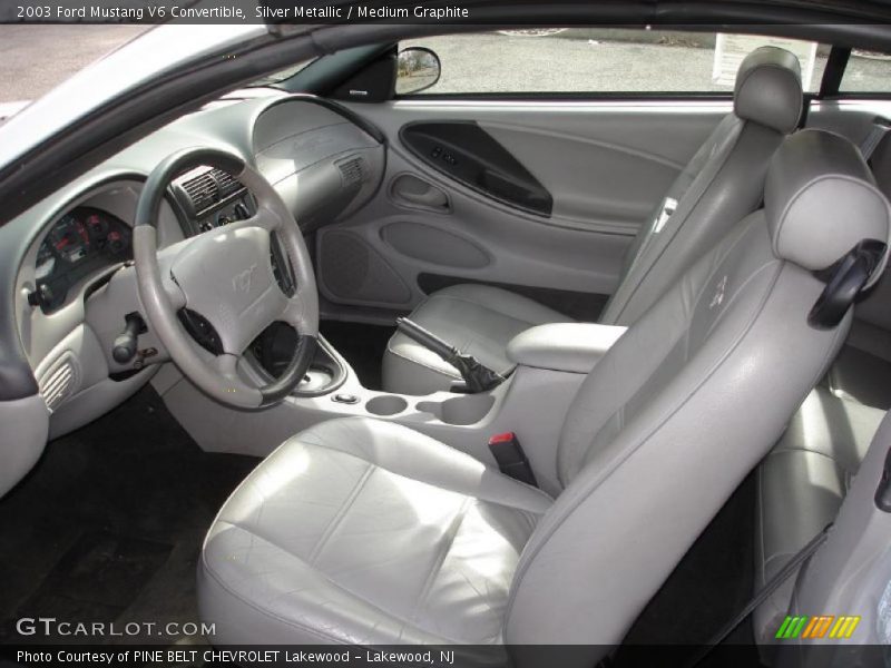 Silver Metallic / Medium Graphite 2003 Ford Mustang V6 Convertible