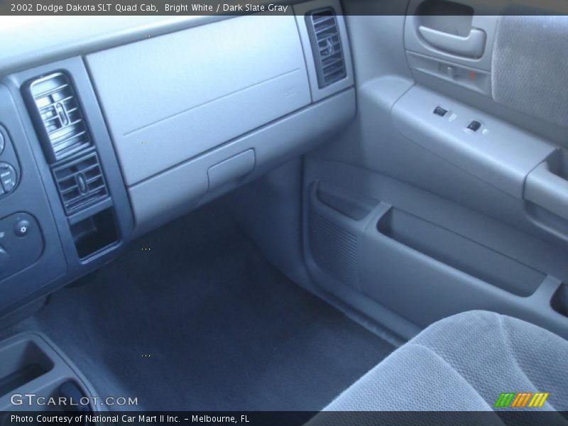Bright White / Dark Slate Gray 2002 Dodge Dakota SLT Quad Cab