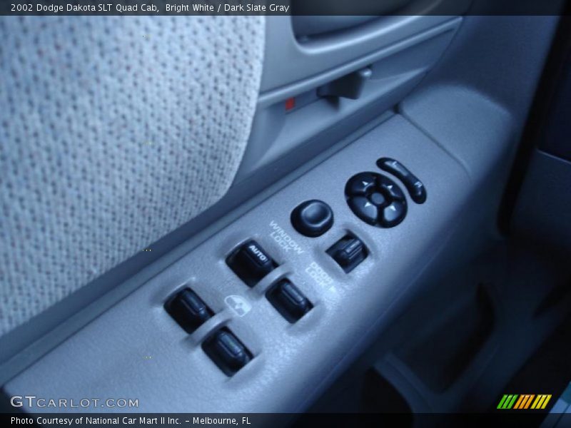 Bright White / Dark Slate Gray 2002 Dodge Dakota SLT Quad Cab