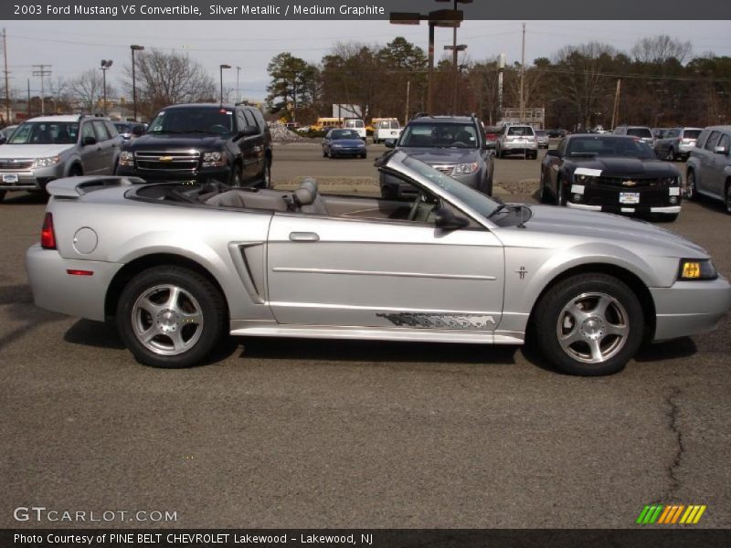 Silver Metallic / Medium Graphite 2003 Ford Mustang V6 Convertible