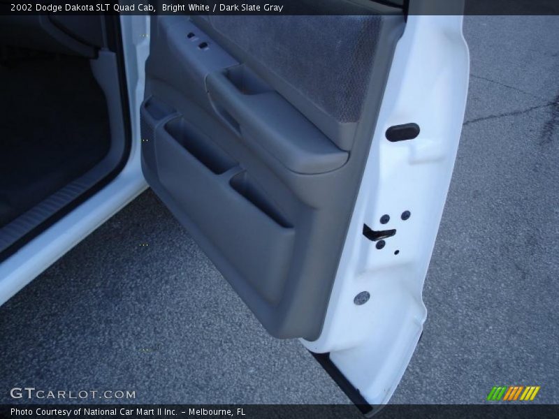 Bright White / Dark Slate Gray 2002 Dodge Dakota SLT Quad Cab