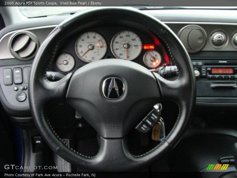 Vivid Blue Pearl / Ebony 2006 Acura RSX Sports Coupe