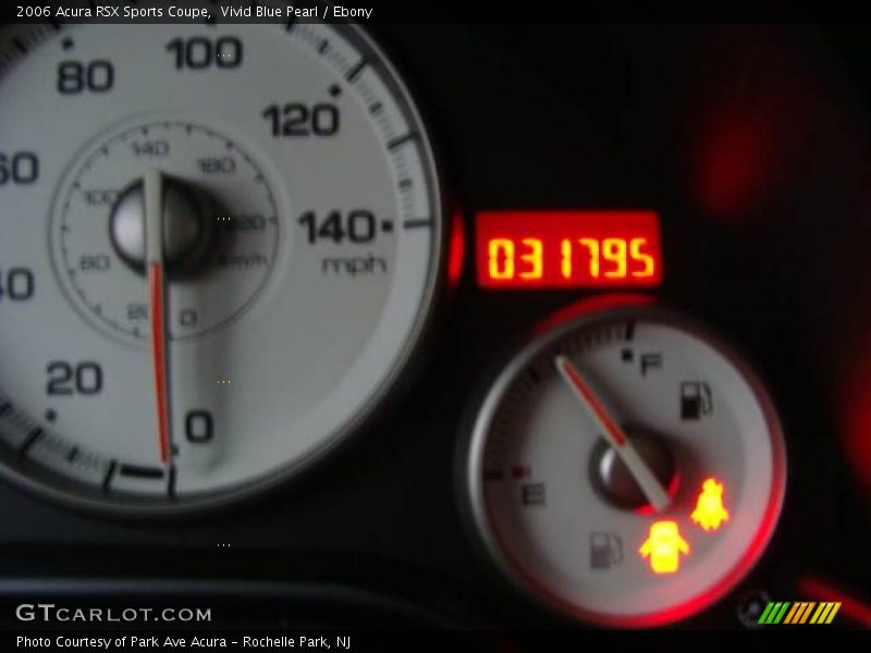 Vivid Blue Pearl / Ebony 2006 Acura RSX Sports Coupe
