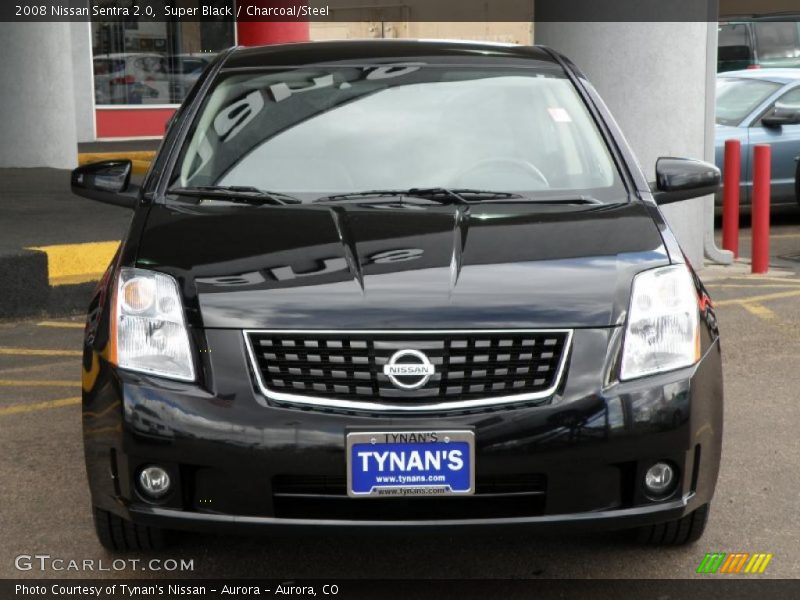 Super Black / Charcoal/Steel 2008 Nissan Sentra 2.0