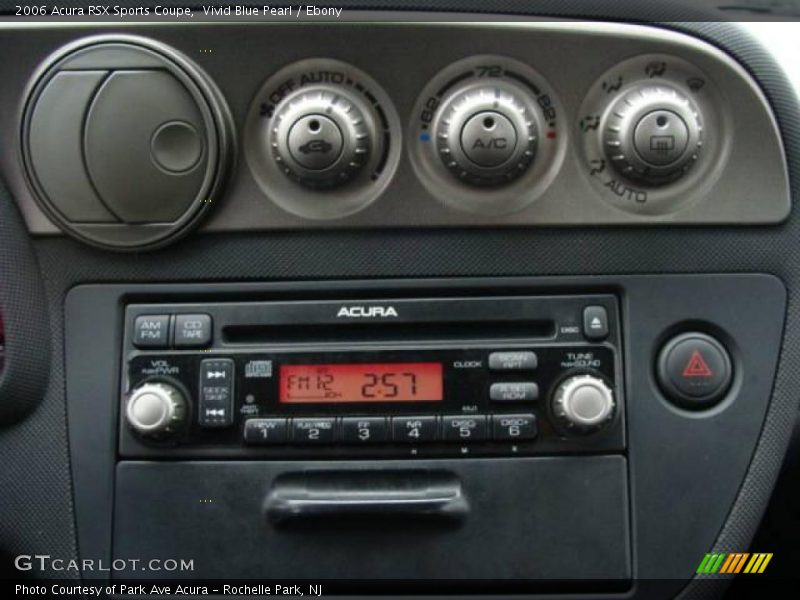 Vivid Blue Pearl / Ebony 2006 Acura RSX Sports Coupe