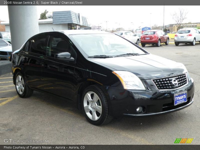 Super Black / Charcoal/Steel 2008 Nissan Sentra 2.0