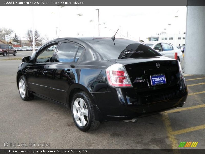 Super Black / Charcoal/Steel 2008 Nissan Sentra 2.0
