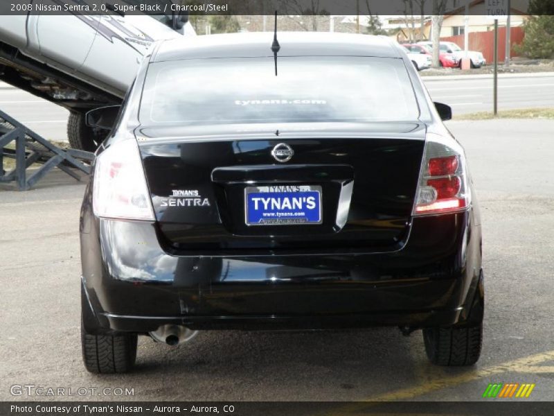 Super Black / Charcoal/Steel 2008 Nissan Sentra 2.0