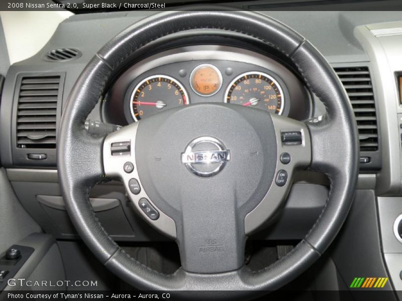 Super Black / Charcoal/Steel 2008 Nissan Sentra 2.0