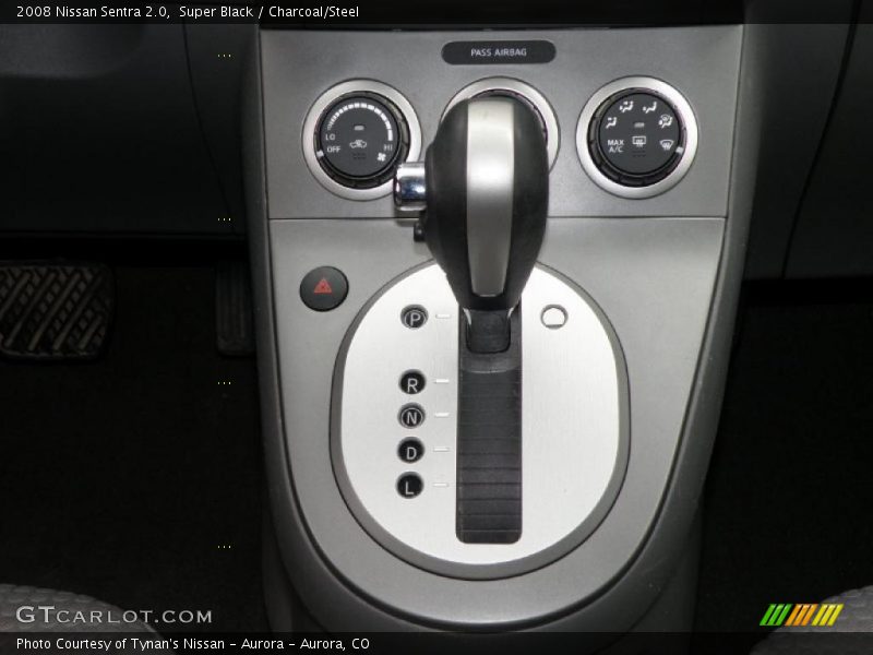 Super Black / Charcoal/Steel 2008 Nissan Sentra 2.0