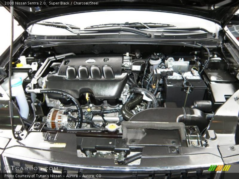 Super Black / Charcoal/Steel 2008 Nissan Sentra 2.0