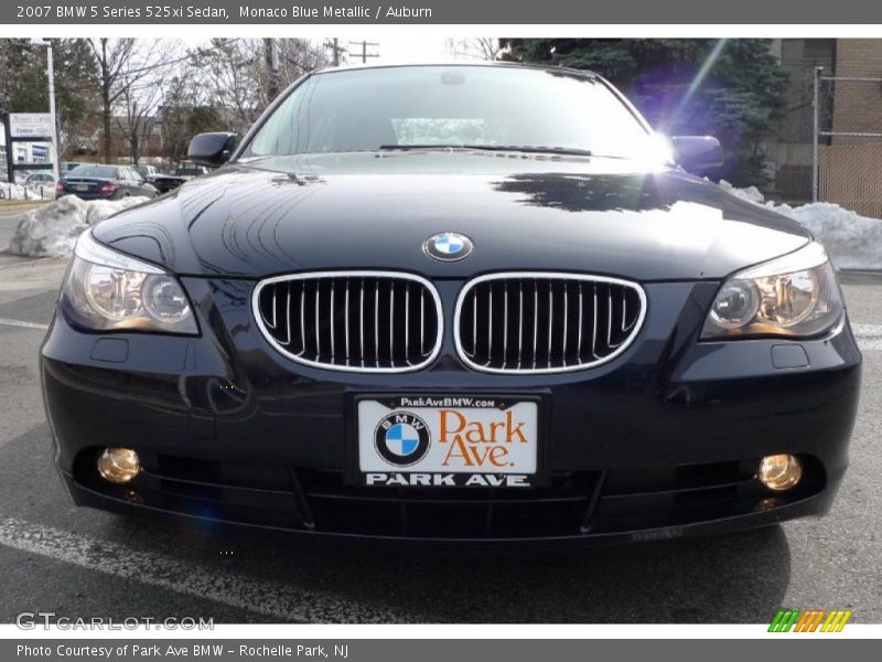 Monaco Blue Metallic / Auburn 2007 BMW 5 Series 525xi Sedan