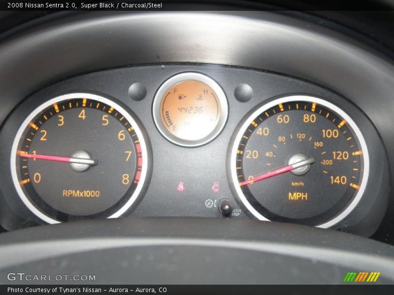 Super Black / Charcoal/Steel 2008 Nissan Sentra 2.0
