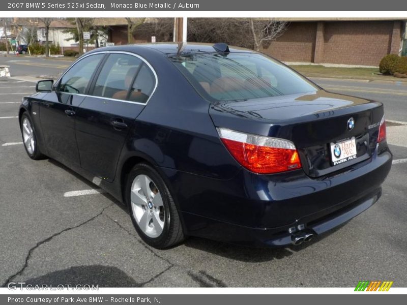 Monaco Blue Metallic / Auburn 2007 BMW 5 Series 525xi Sedan