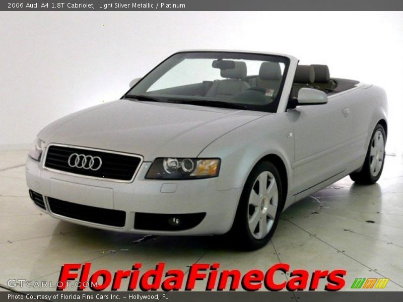 Light Silver Metallic / Platinum 2006 Audi A4 1.8T Cabriolet