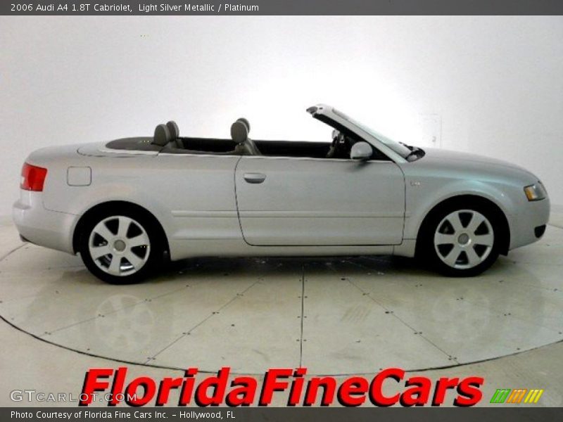 Light Silver Metallic / Platinum 2006 Audi A4 1.8T Cabriolet