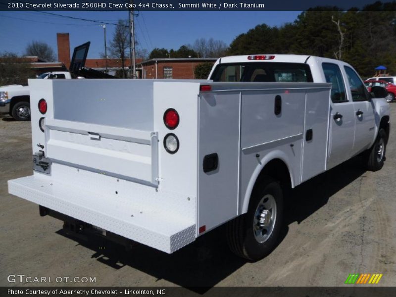 Summit White / Dark Titanium 2010 Chevrolet Silverado 2500HD Crew Cab 4x4 Chassis