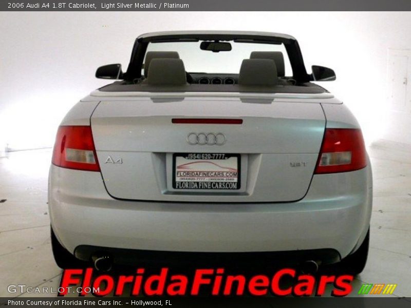 Light Silver Metallic / Platinum 2006 Audi A4 1.8T Cabriolet