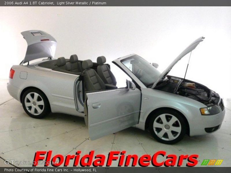 Light Silver Metallic / Platinum 2006 Audi A4 1.8T Cabriolet