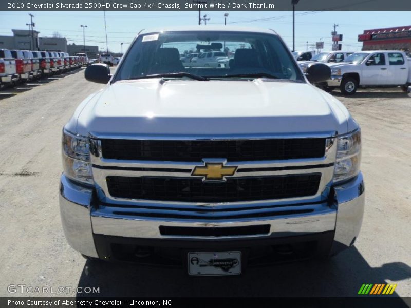 Summit White / Dark Titanium 2010 Chevrolet Silverado 2500HD Crew Cab 4x4 Chassis