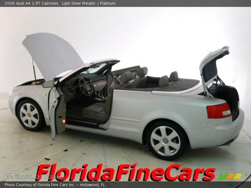 Light Silver Metallic / Platinum 2006 Audi A4 1.8T Cabriolet