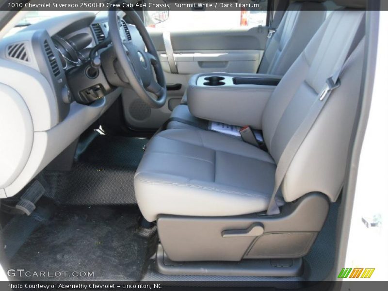 Summit White / Dark Titanium 2010 Chevrolet Silverado 2500HD Crew Cab 4x4 Chassis